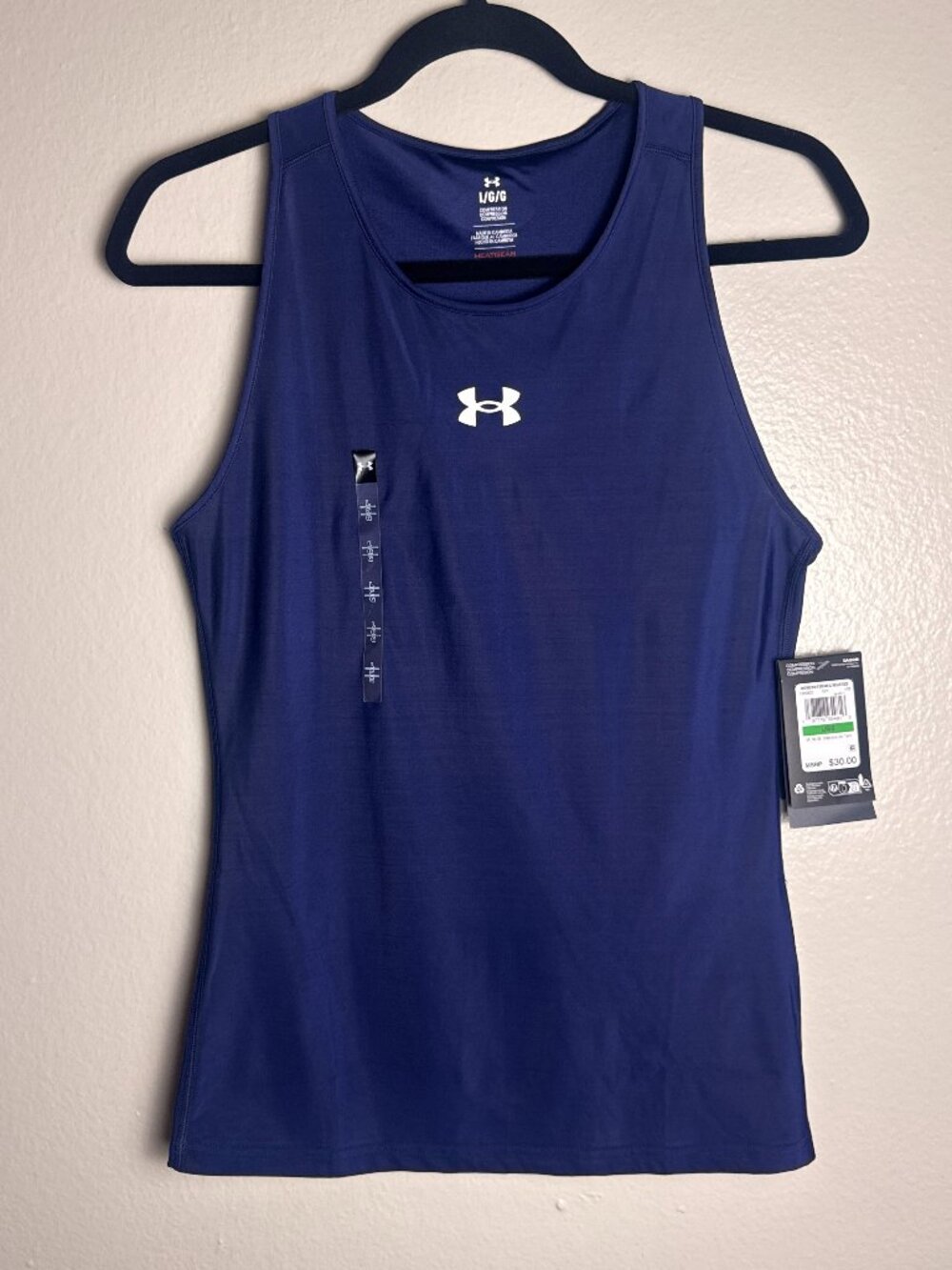 Under Armour HeatGear Compression Tank Top Blue